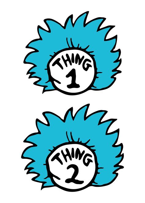Thing One And Thing Two Printable Template